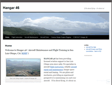 Tablet Screenshot of hangar46.com
